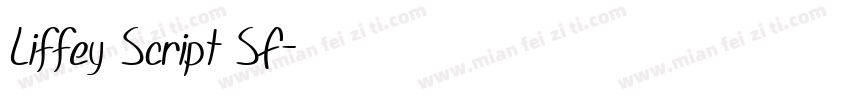 Liffey Script SF字体转换